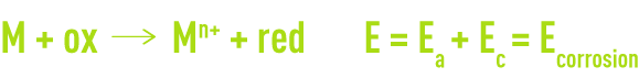 Formula: oxidation reduction process