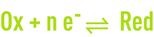 Formula: Oxidation-reduction - Ox/Red redox couple
