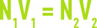 Formula: N1V1=N2V2