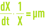 Formula: development bacterial culture - exponential growth phase 