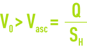 Formula: Vertical upflow sedimentation
