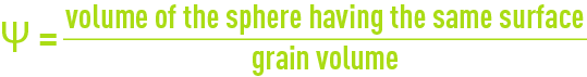 Formula: Sphericity factor 