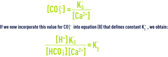 Formula: pHS -calcium-carbonate balance