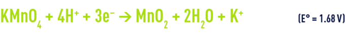 Formula: permanganate in an acid medium