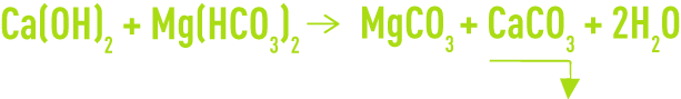 Formula: Lime used to remove carbonates - CaH < M-alk