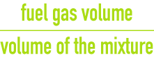 formula: Notions of heat - four mixtures of hydrogen or methane with air or oxygen