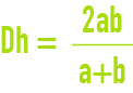 formula: Water head losses through friction in the pipelines - rectangular section pipeline