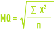 formula: statistics - Quadratic mean QM