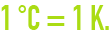 formula: unit system - kelvins degrees Celsius