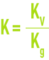 Formula: flow rate extrapolation factor K
