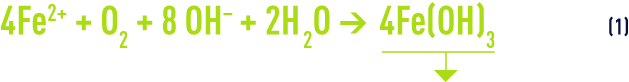 Formula: eliminating iron - The rate oxidised by oxygen